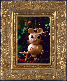 A mouse Christmas ornament!