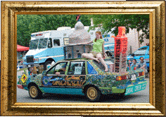 An Austin-themed art car!