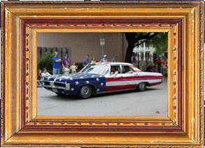 An American flag art car!