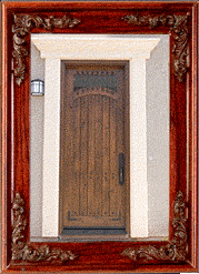 A mahogany door!