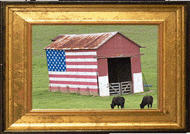 An American barn!