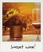 Sunset wine!