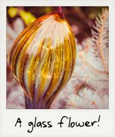 A glass flower!