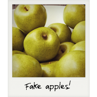 Fake apples!