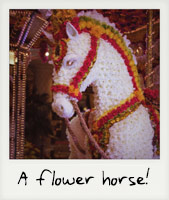 A flower horse!