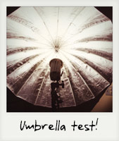 An umbrella test!