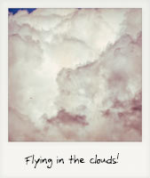 Flying in the clouds!