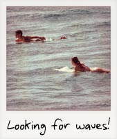 Looking for waves!