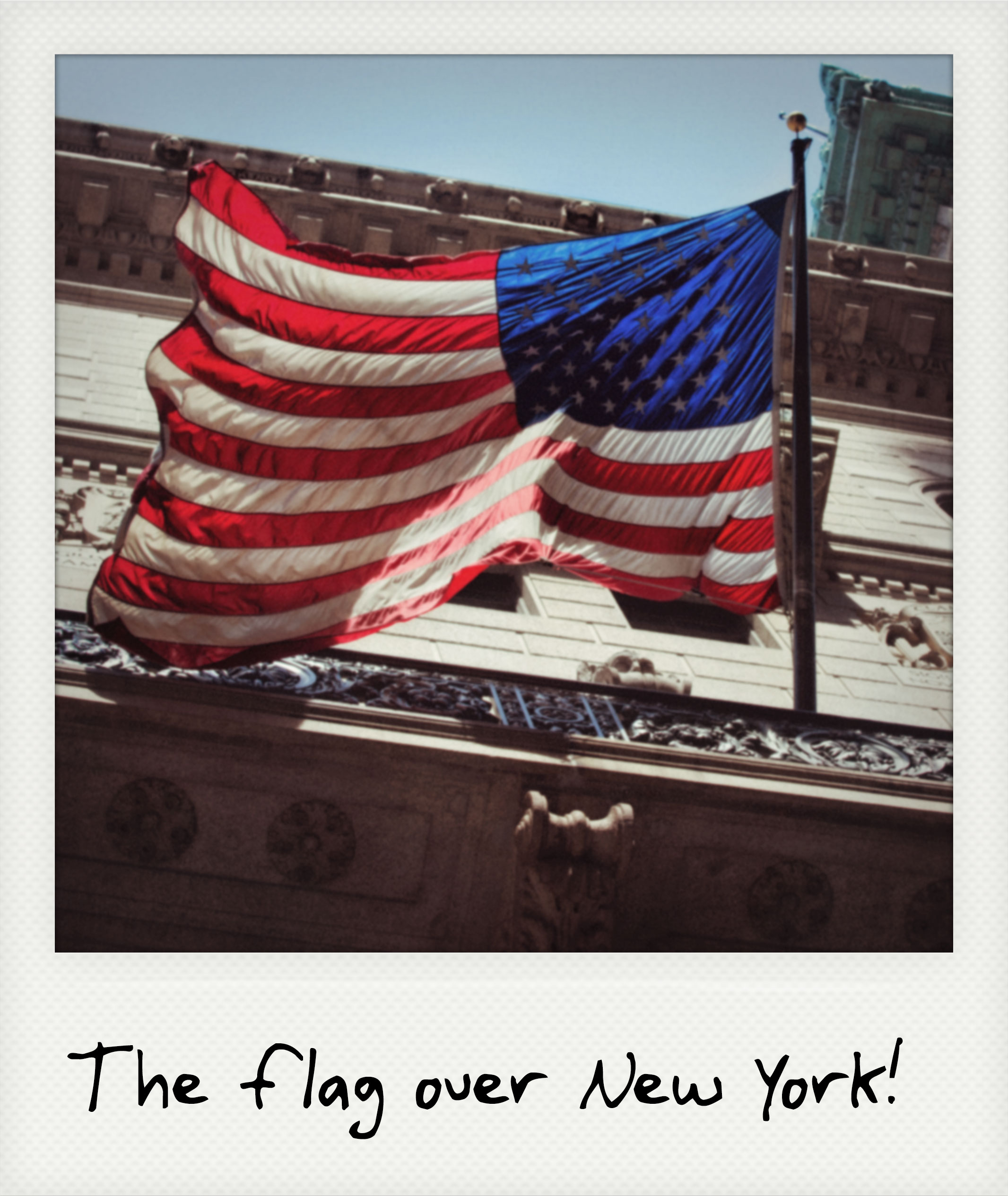 The flag over New York!