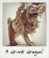 A drunk dragon!