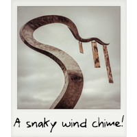 A snaky wind chime!