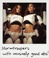 Stormtroopers with unusually good abs!