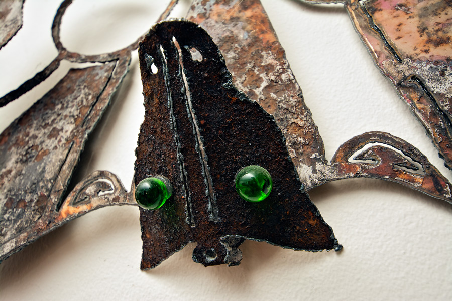 Green eyed bat sculpture photo