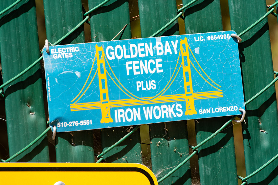 Golden Bay Fence sign photo