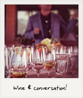Wine and conversation!