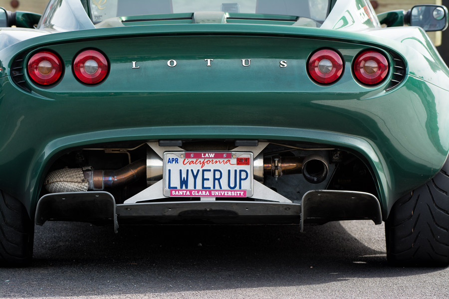 LWYER UP license plate photo