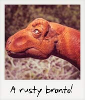 A rusty brontosaurus!
