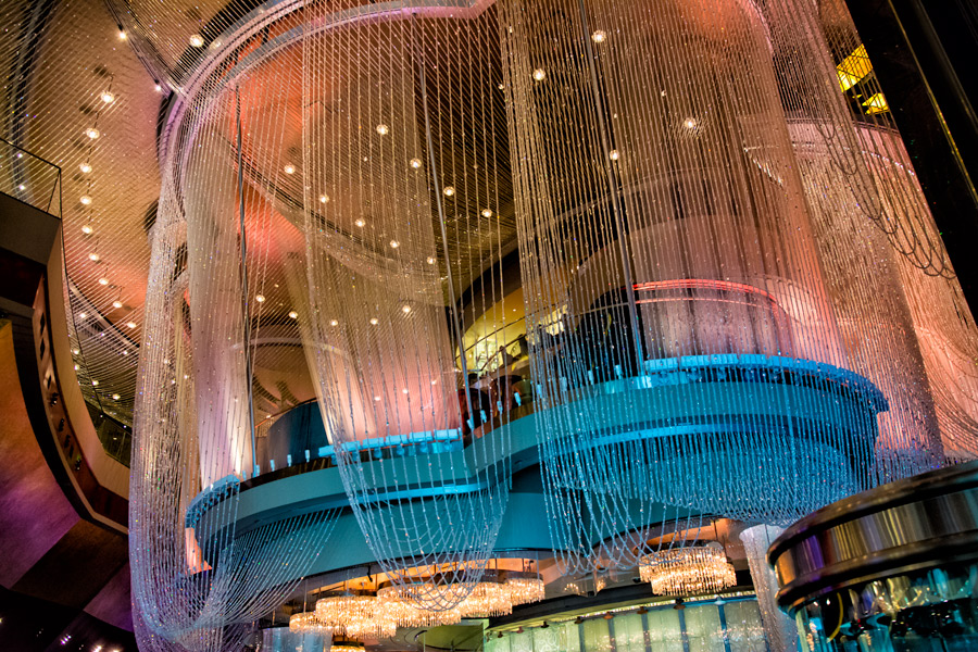 Giant chandelier in the Cosmopolitan Las Vegas photo