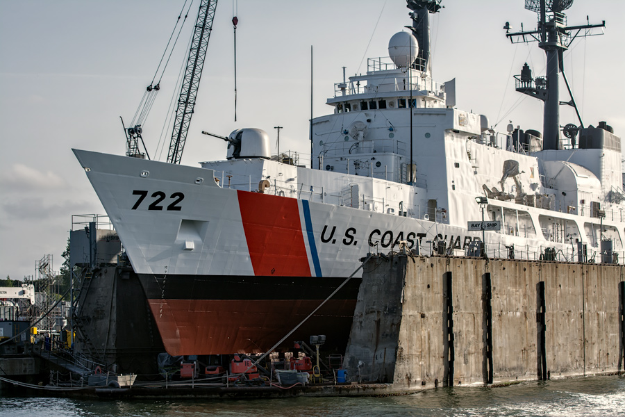 USCGC Morgenthau in dry dock photo