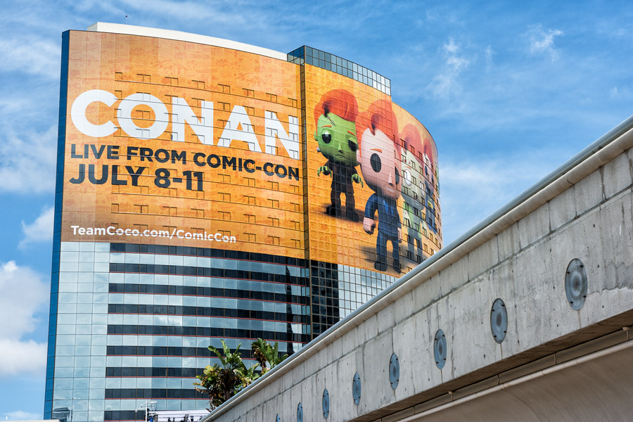 Conan O'Brien banner for Comic-Con photo