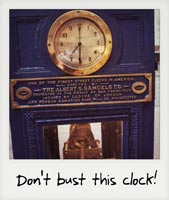 Don't bust this clock!