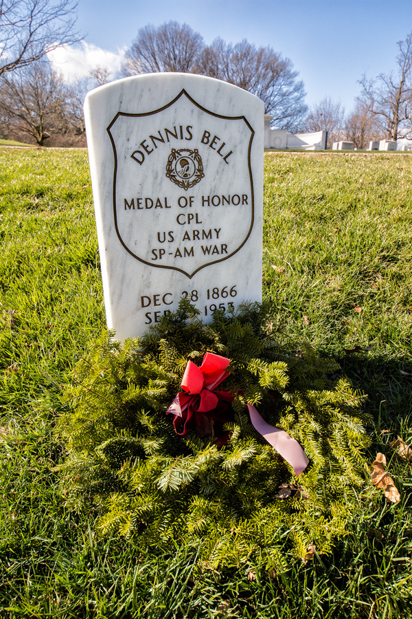 Dennis Bell Medal of Honor Arlington Memorial photo