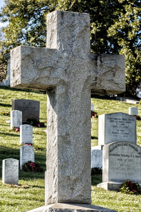 Cross at Arlington Cemetery photo