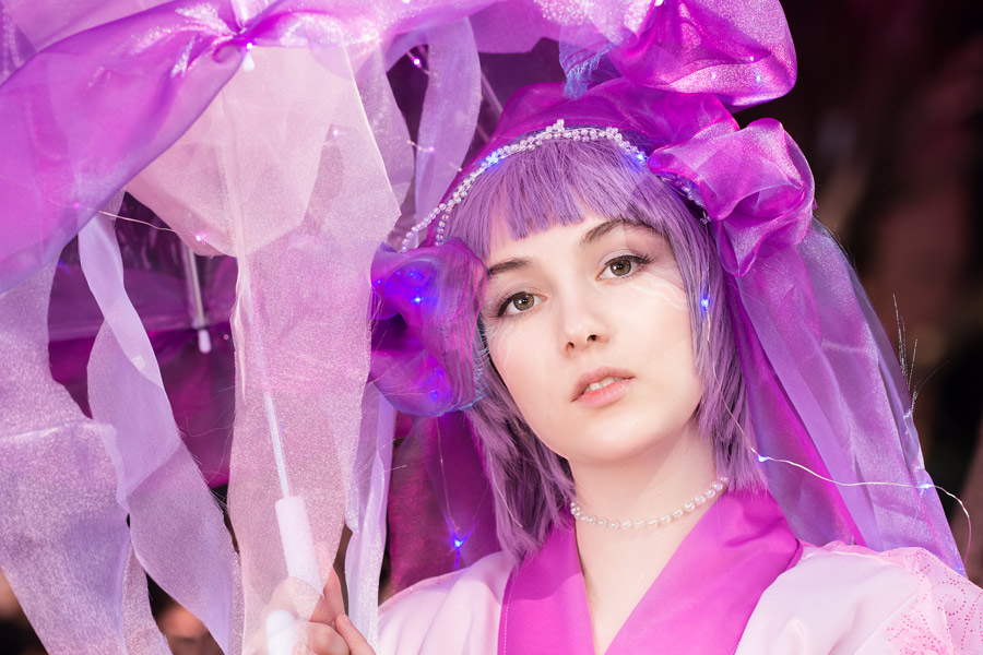 Purple cosplay Katsucon photo