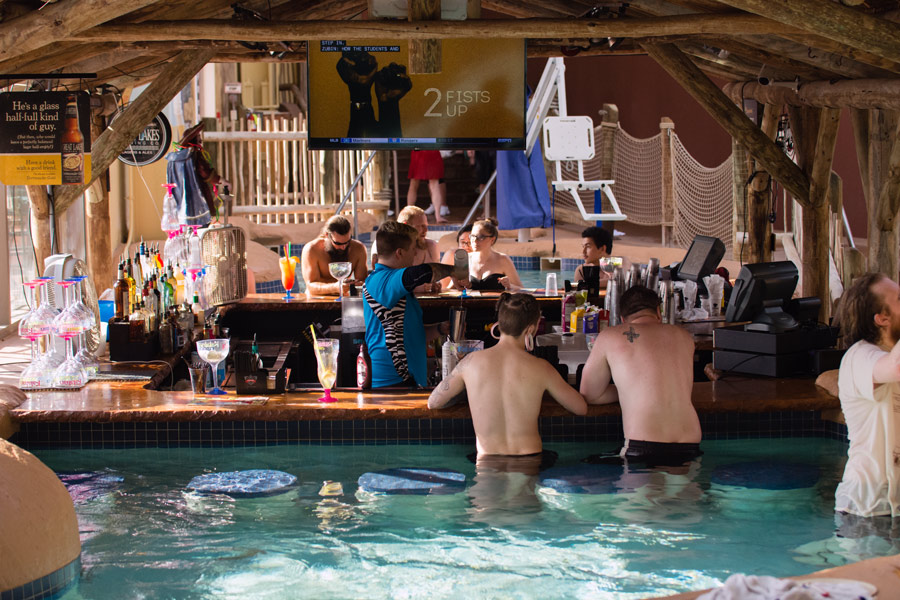 Kalahari hot tub bar photo