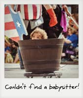Couldn't find a babysitter!