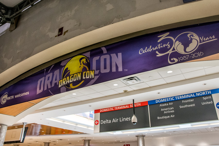 Atlanta welcomes Dragon Con sign photo