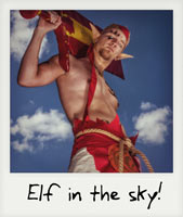 Elf in the sky!