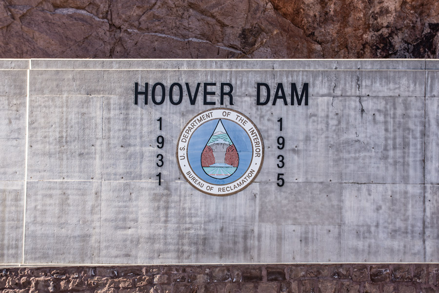Hoover Dam sign photo