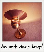An art deco lamp!