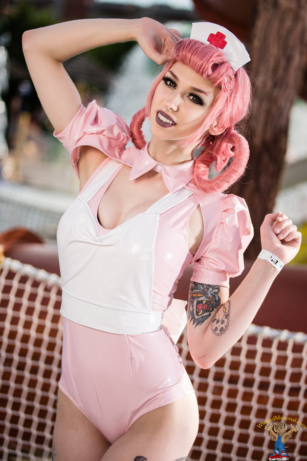 Latex nurse cosplay Colossalcon photo
