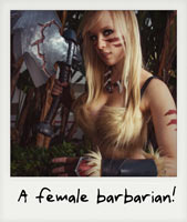 A female barbarian!