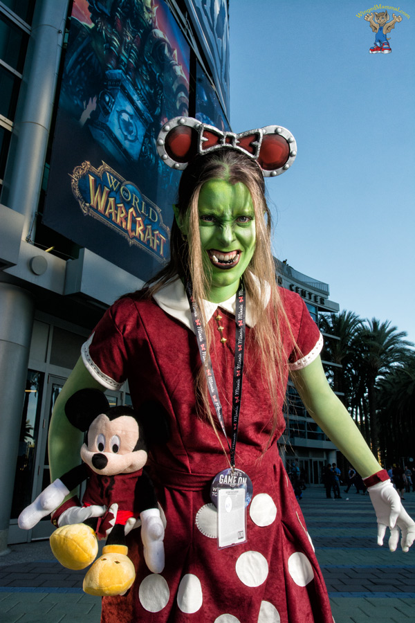 A picture of an Orc/Minnie cosplay at BlizzCon 2015 taken by Batty!
