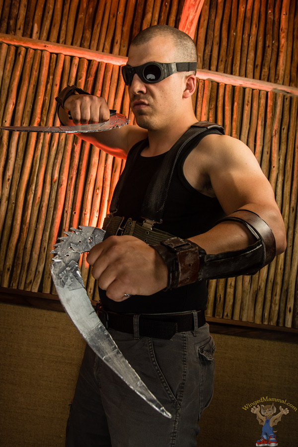 A picture of Riddick cosplay at Colossalcon 2017 taken by Batty!