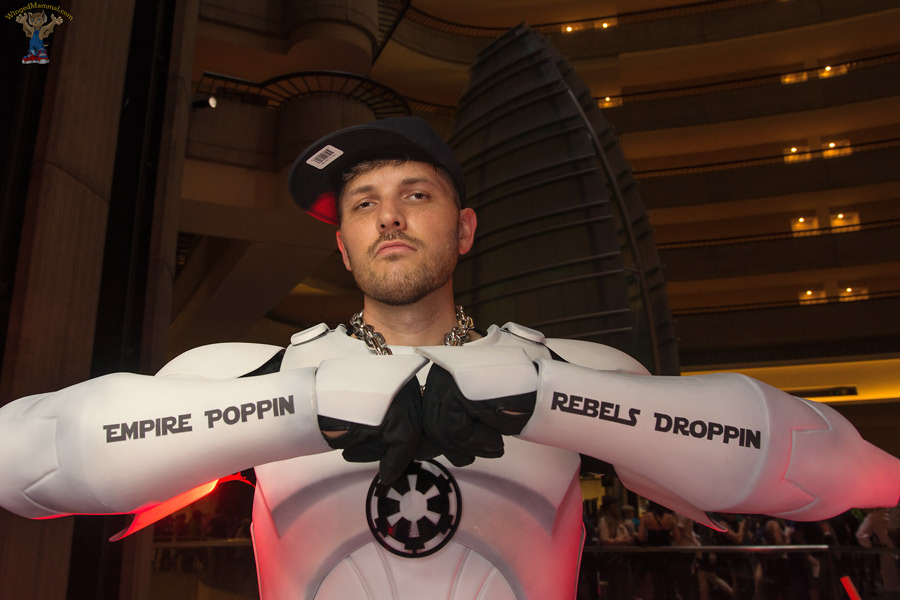 A picture of Poppin Stormtrooper cosplay at Dragon Con 2015!