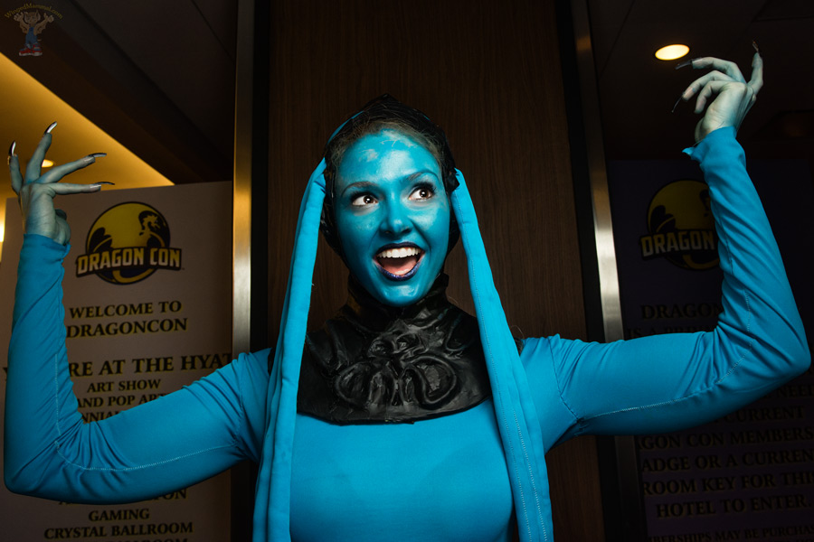 A picture of Diva Plavalaguna cosplay at Dragon Con 2015!