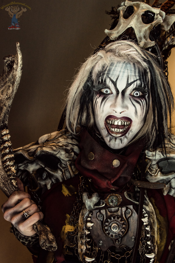 Silver, spiky, scary cosplay at Dragon Con 2015!