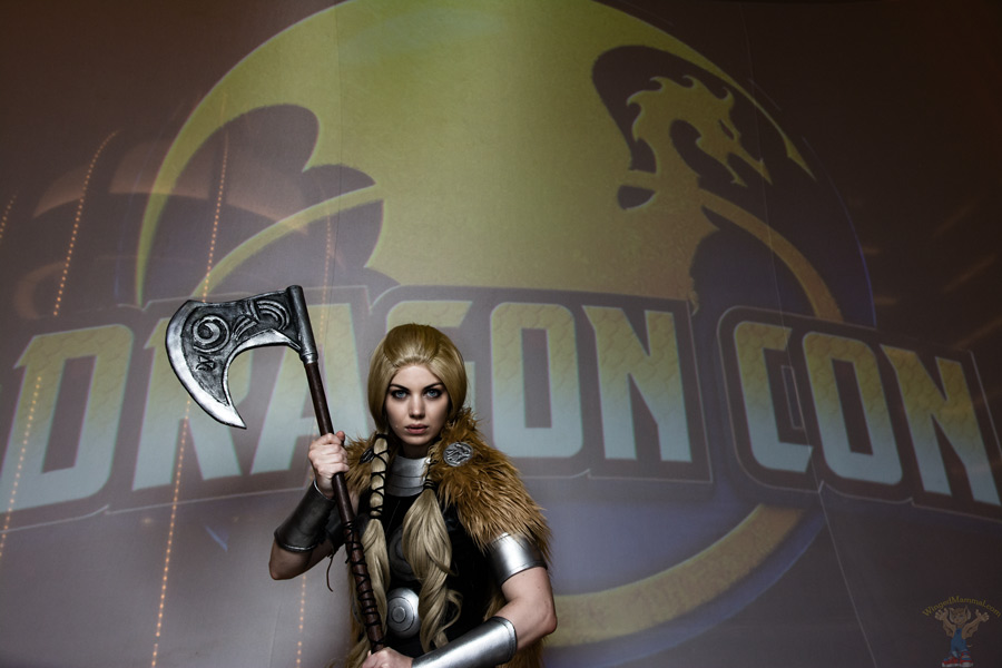 A picture of a DragonCon warrior cosplay at Dragon Con 2015!