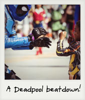 A Deadpool beatdown!