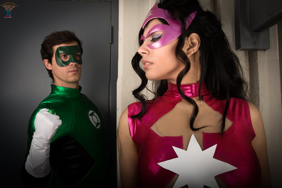 Green Lantern and Star Sapphire cosplay at Dragon Con 2017!