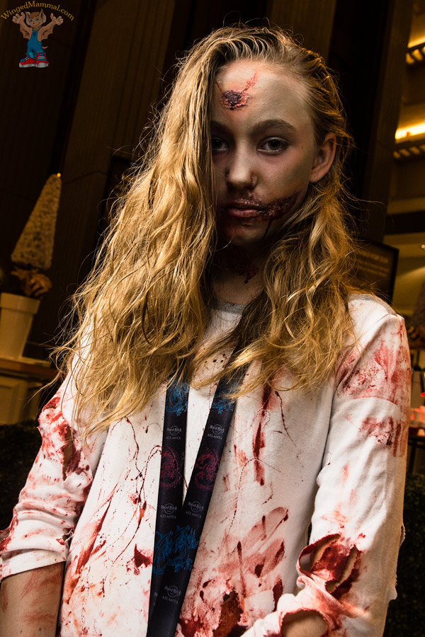 A picture of Zombie cosplay at Dragon Con 2017 taken by Batty!