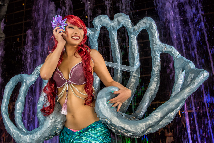A picture of Ariel cosplay at Katsucon 2016 taken by Batty!