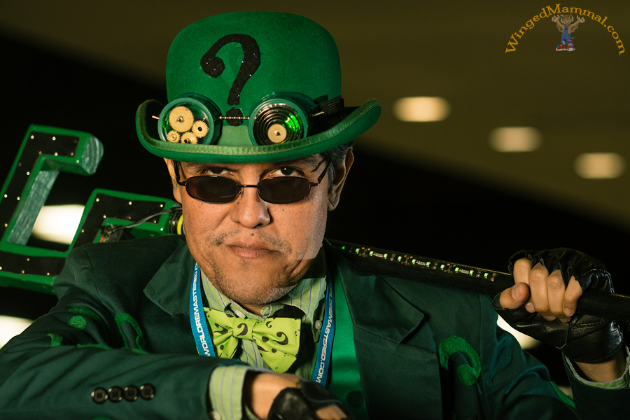 A picture of a Riddler cosplay from Batman at PAX South 2015!