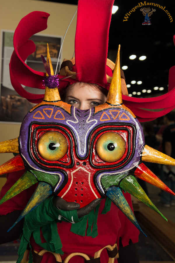 A picture of Majora's Mask from The Legend of Zelda at PAX South 2015!